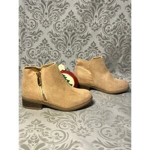 NWT Jumping Beans Rose Gold Glitter Boots 9 | Gold Zip Girls